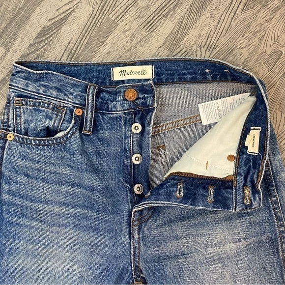 Madewell Stovepipe High Rise Button Fly Ankle Jeans - Picture 8 of 14